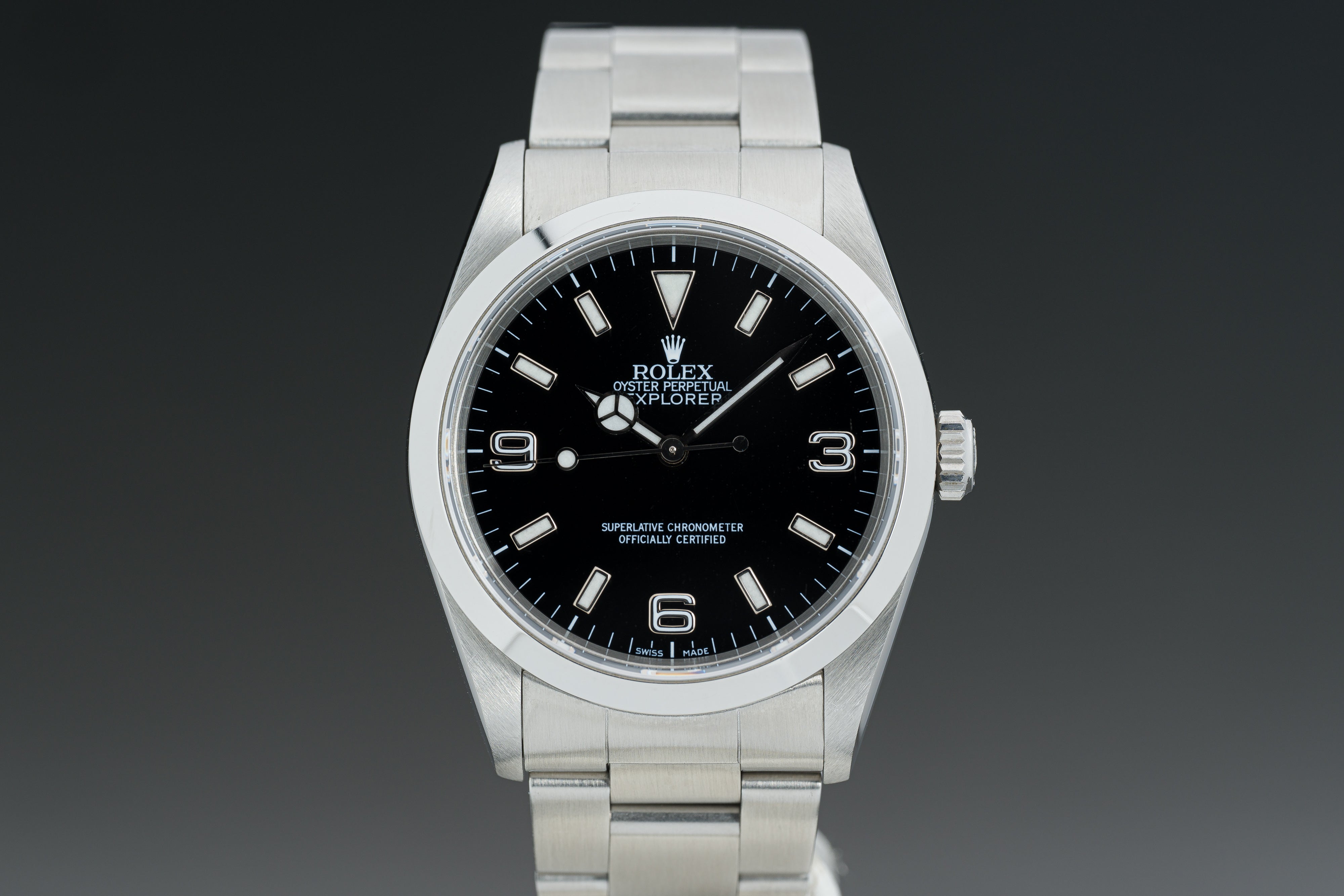 Senator Drik Kina HQ Milton - 1999 Rolex Explorer I Luminova dial, Inventory #A5231, For Sale