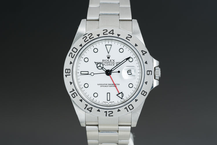 2003 Rolex 16570 Explorer II Polar Dial