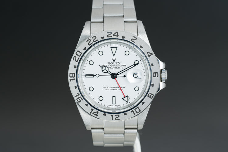 2001 Rolex 16570 Explorer II Polar Dial