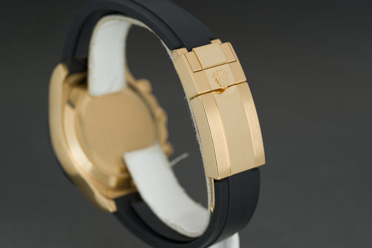 2023 Rolex 116518LN 18K Yellow Gold Daytona Rubber Bracelet Full Set