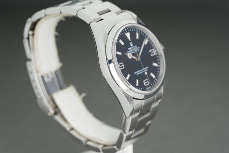 1997 Rolex 14270 Explorer 1 "Swiss Only" Luminova Dial Original Caseback Sticker