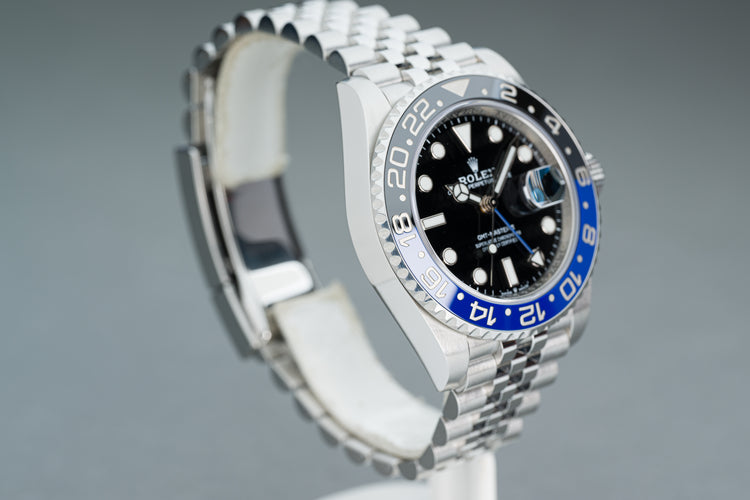 2021 Rolex 126710BLNR Batman Jubilee Bracelet GMT Master II Full Set