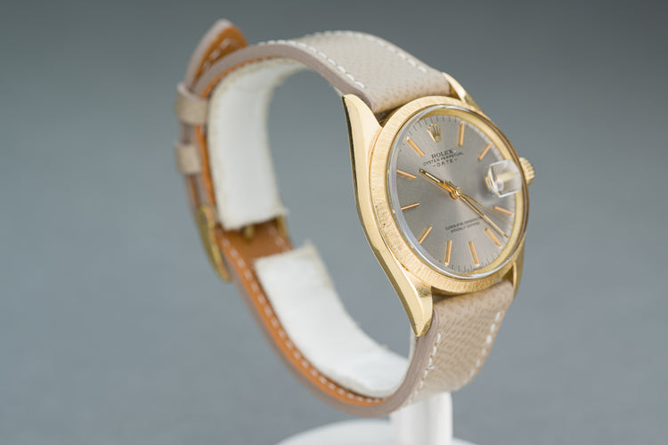 1969 Rolex 1511 Date 18k Morrelis Bezel & Silver Dial