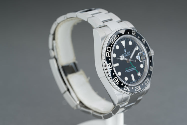 2008 Rolex 116710LN Ceramic GMT Master II Box, Card, Wallet Hangtag