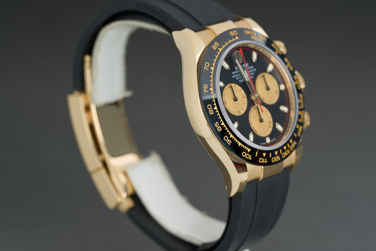 2023 Rolex 116518LN 18K Yellow Gold Daytona Rubber Bracelet Full Set