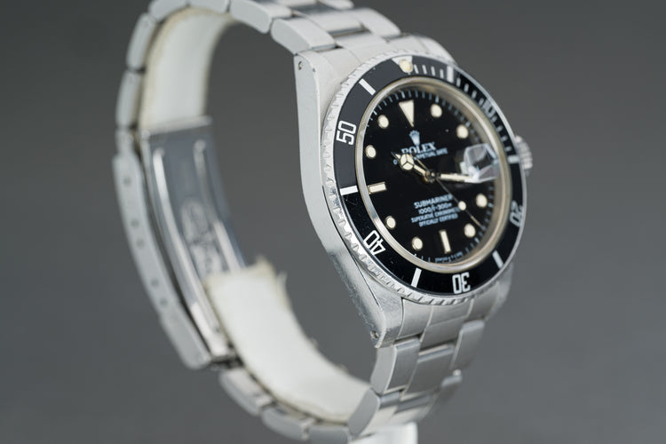 1986 Rolex 16800 Submariner WG Surround Markers Tritium Hands & Lume Plots