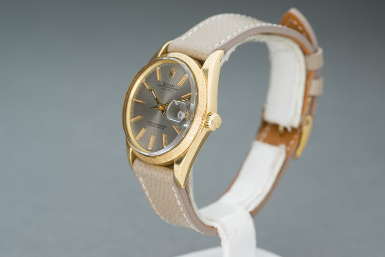 1969 Rolex 1511 Date 18k Morrelis Bezel & Silver Dial