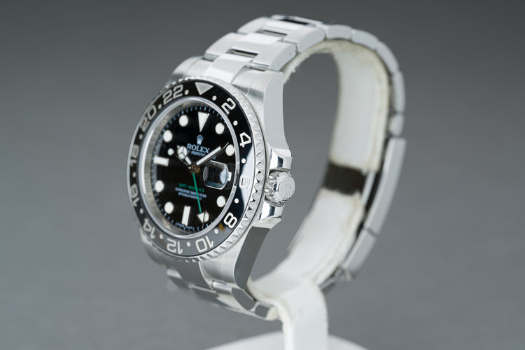 2008 Rolex 116710LN Ceramic GMT Master II Box, Card, Wallet Hangtag