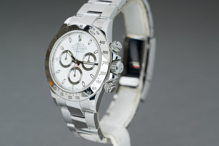 2014 Rolex 116520 Daytona White APH Dial w/ Box, Card, Booklets & Hangtags