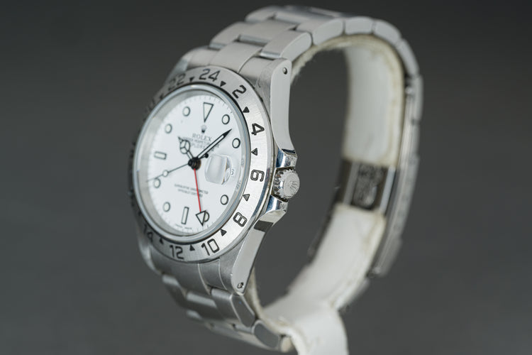 2001 Rolex 16570 Explorer II Polar Dial