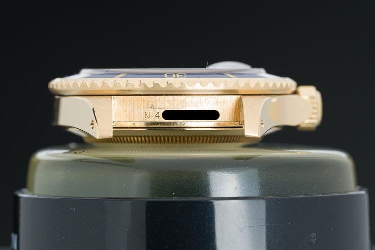 1991 18k Rolex 16618 Blue Dial Submariner