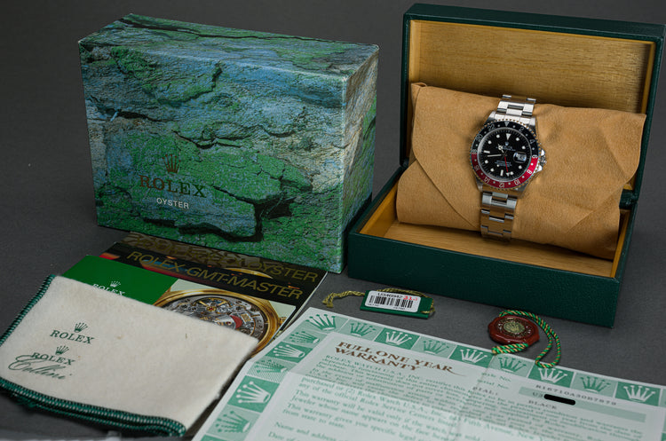 1997 Rolex GMT-Master 16710 Tritinova Lume Box, Papers, Booklets & Hangtags