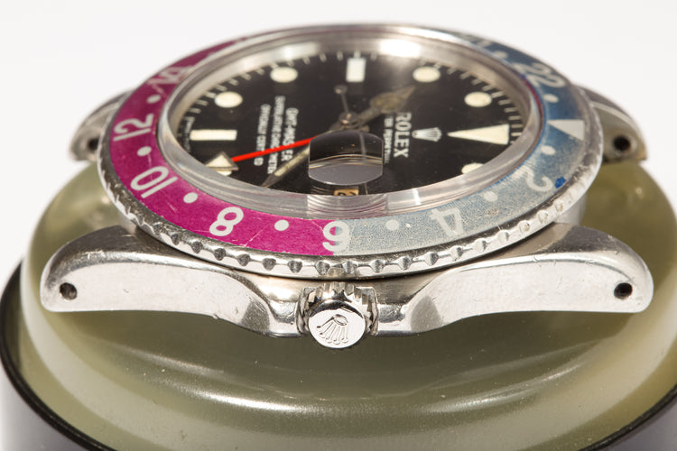 1968 Rolex GMT Master 1675 Mk 1 Dial Long E with Fuchsia Insert