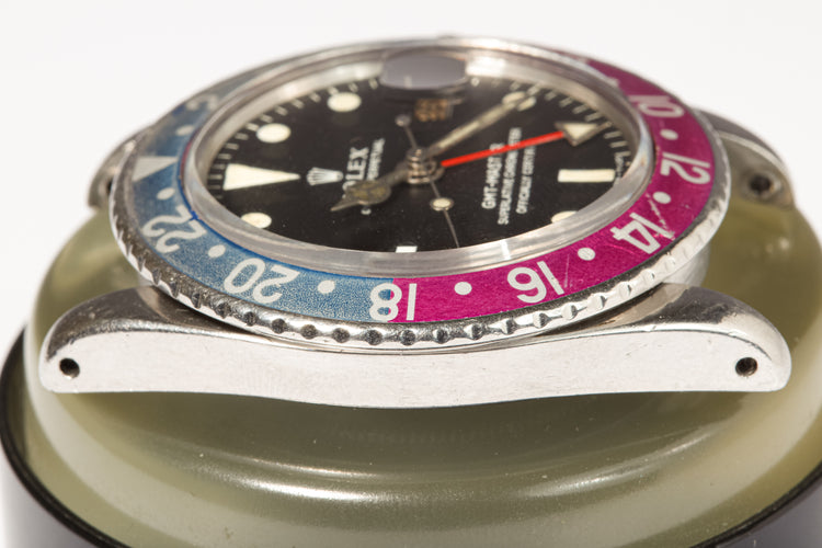 1968 Rolex GMT Master 1675 Mk 1 Dial Long E with Fuchsia Insert