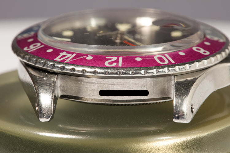 1968 Rolex GMT Master 1675 Mk 1 Dial Long E with Fuchsia Insert