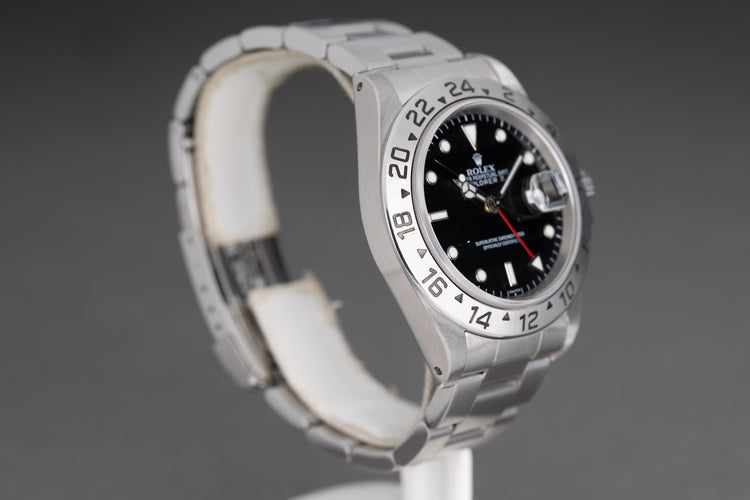 1999 Rolex 16570 Explorer II Black Dial