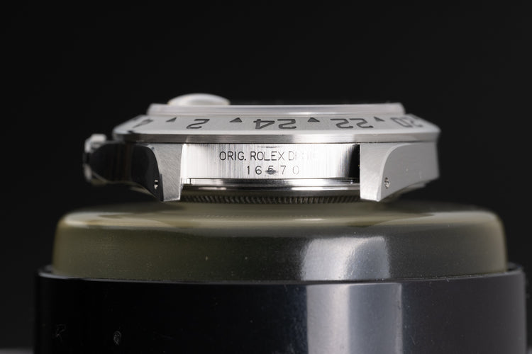 1999 Rolex 16570 Explorer II Black Dial