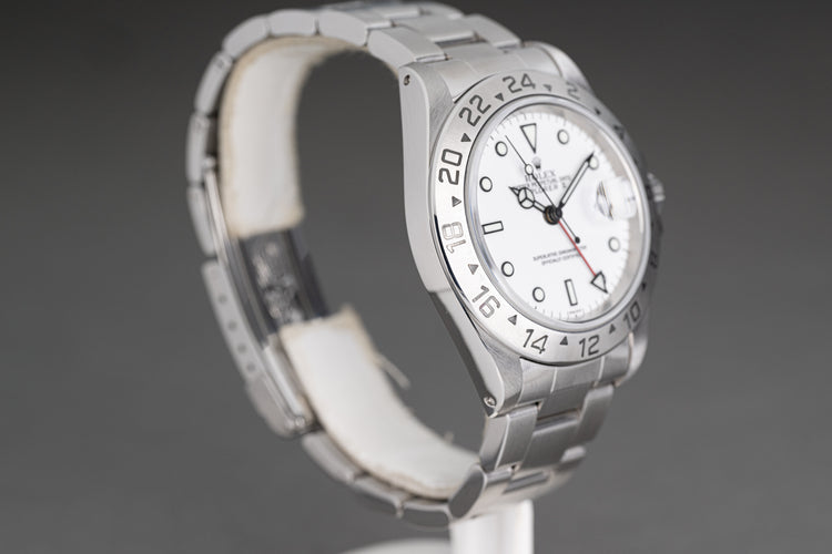 1997 Rolex Explorer II 16570 Polar Swiss Only Dial