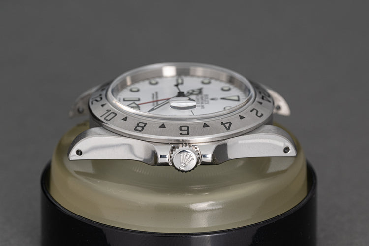 1997 Rolex Explorer II 16570 Polar Swiss Only Dial
