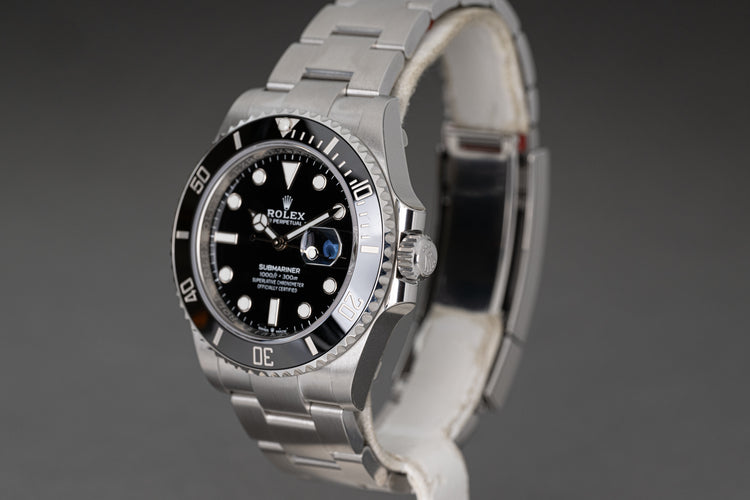 2022 Rolex Unworn Full Stickers 126610ln 41mm Submariner Box, Card, Booklets Tags