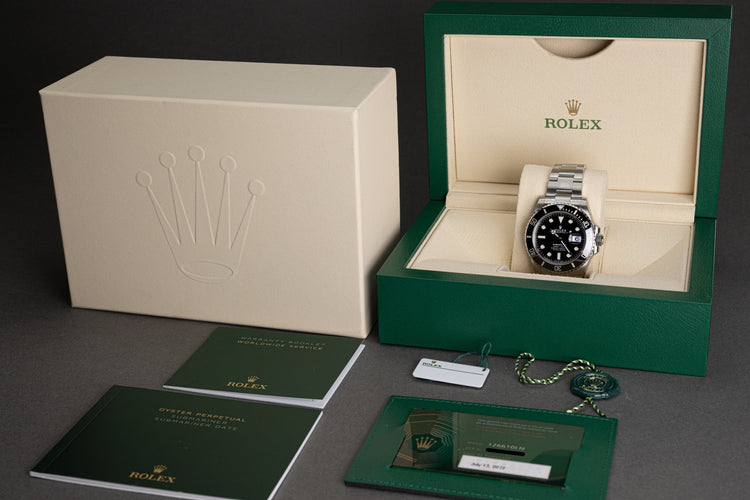 2022 Rolex Unworn Full Stickers 126610ln 41mm Submariner Box, Card, Booklets Tags