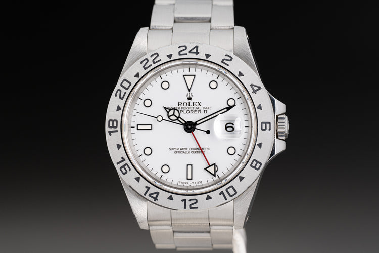 1991 Rolex Explorer II Polar Dial Original Tritium Hands & Lume plots