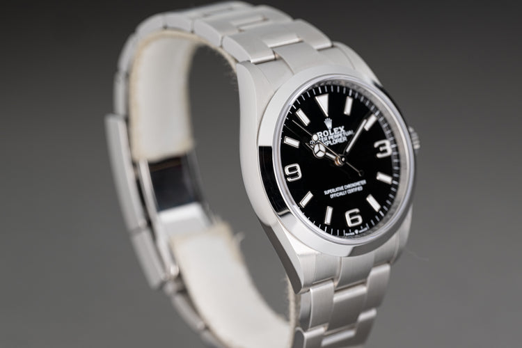 2022 Rolex Explorer 124270 Box, Card, Hangtags, & Booklets