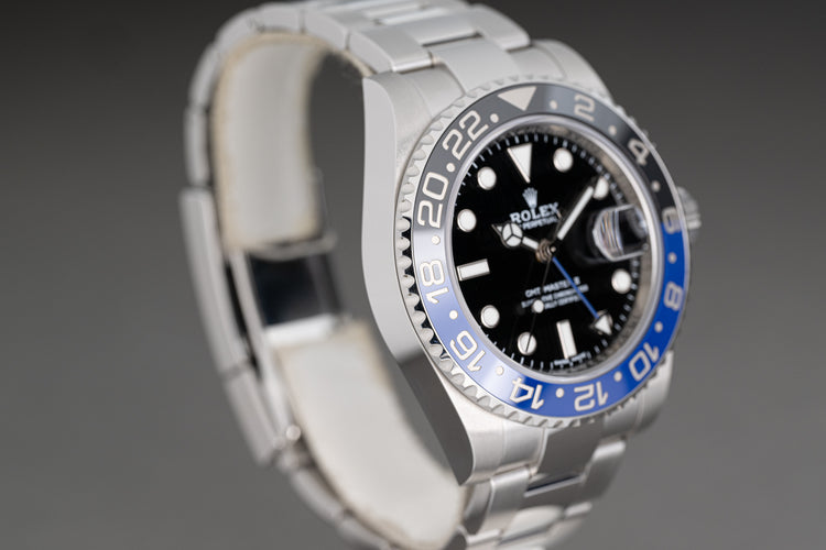 2019 Rolex 116710BLNR "Batman" GMT-Master II Box, Card, Hangtags, Booklets