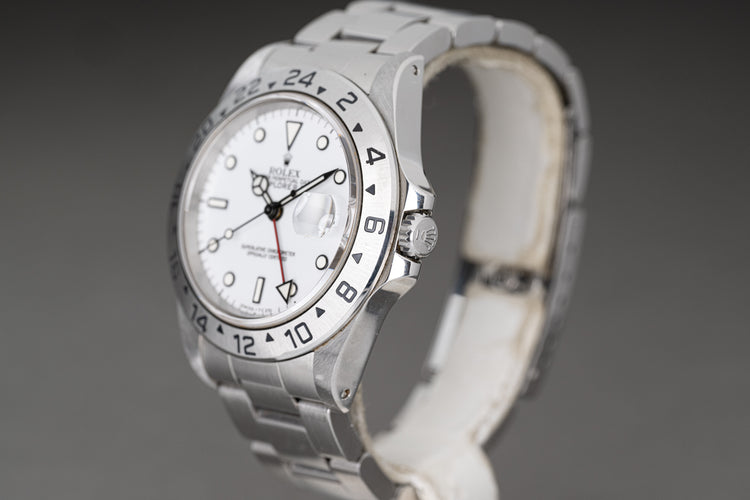1991 Rolex Explorer II Polar Dial Original Tritium Hands & Lume plots