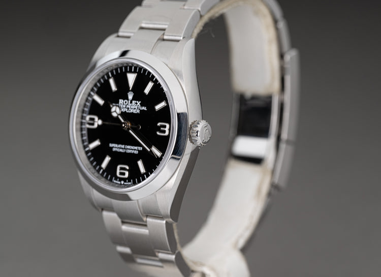 2022 Rolex Explorer 124270 Box, Card, Hangtags, & Booklets