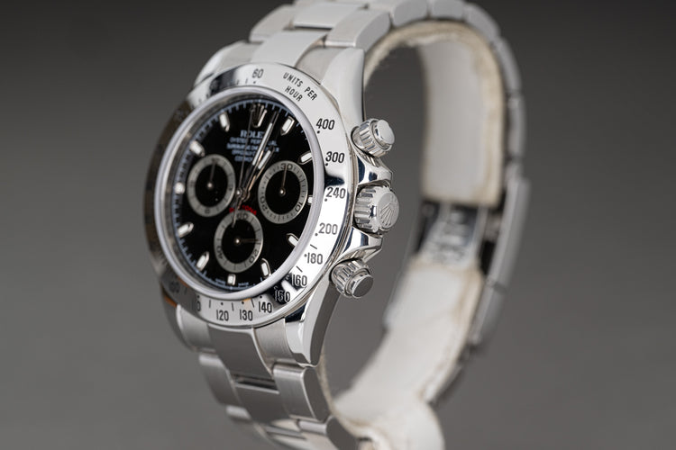 2007 Rolex Daytona 116520 Black Dial Box, Card, Hangtags, & Booklets