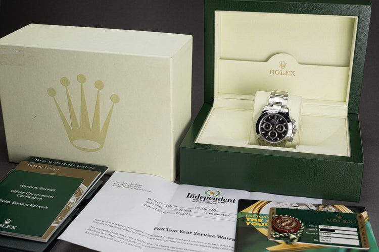 2007 Rolex Daytona 116520 Black Dial Box, Card, Hangtags, & Booklets