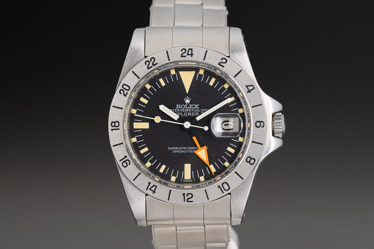 1977 Rolex 1655 Orange Hand Explorer MK2 Dial Box, Booklet & Hangtag