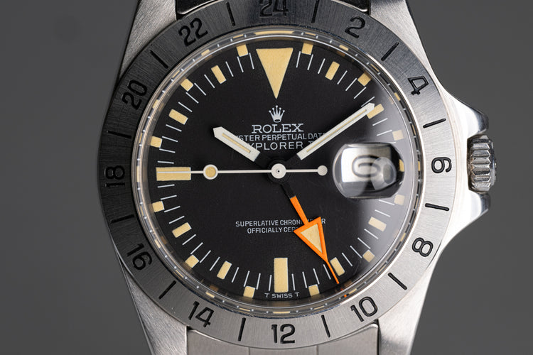 1977 Rolex 1655 Orange Hand Explorer MK2 Dial Box, Booklet & Hangtag