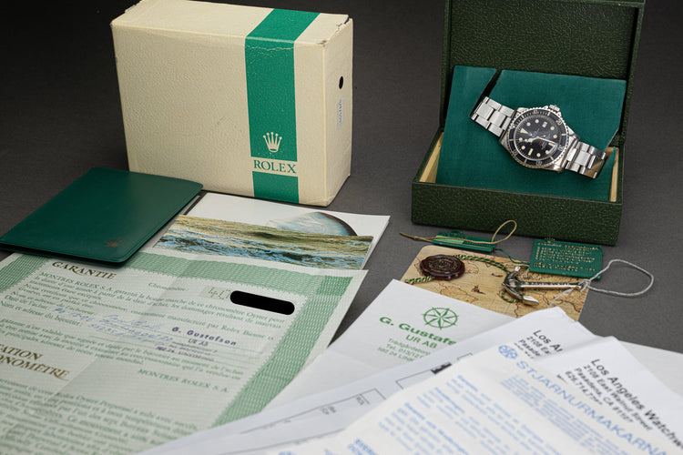 1975 Rolex 1665 Double Red Sea-Dweller MK 4 dial Complete Full Set
