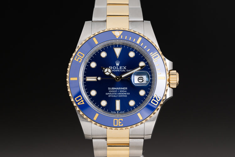 2023 Rolex 18K/SS Submariner 126613LB Blue Dial Box, Card, Booklets & Hangtags