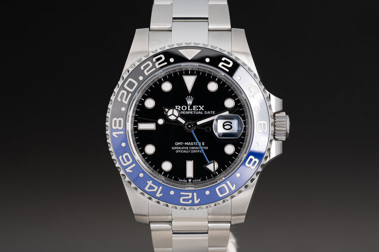 2023 Rolex 126710BLNR GMT-Master II "Batman" Box, Card, Booklets & Hangtag