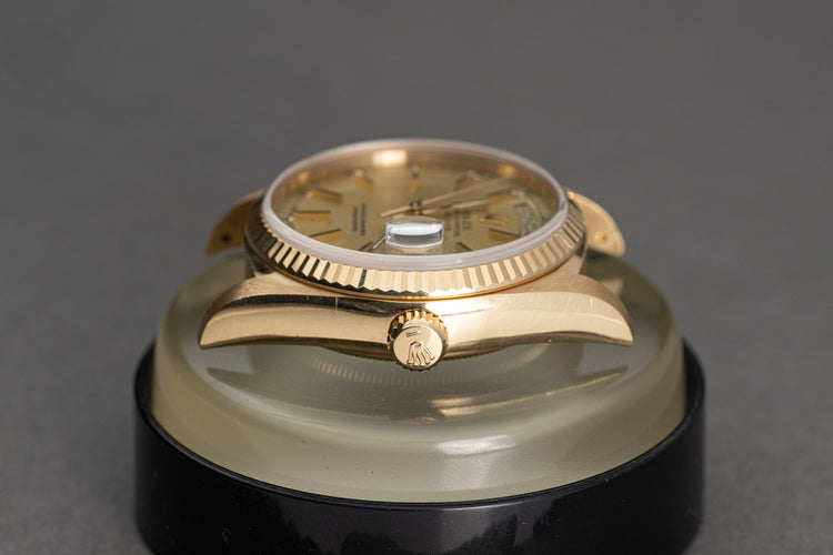 1987 Rolex 18038 18K Day-Date Champagne dial