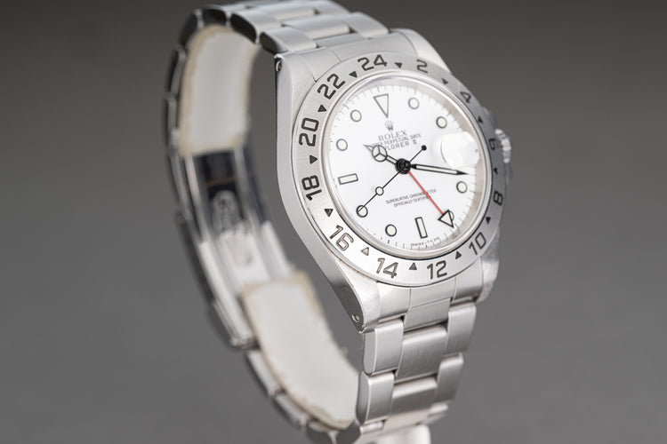 1997 Rolex Explorer II 16570 Polar Dial Full Set