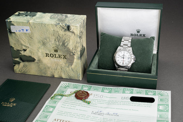 1997 Rolex Explorer II 16570 Polar Dial Full Set