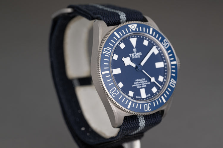 2022 Tudor Pelagos 25707B/22 Blue Dial w/ Box, Straps, Warranty Card & Booklets