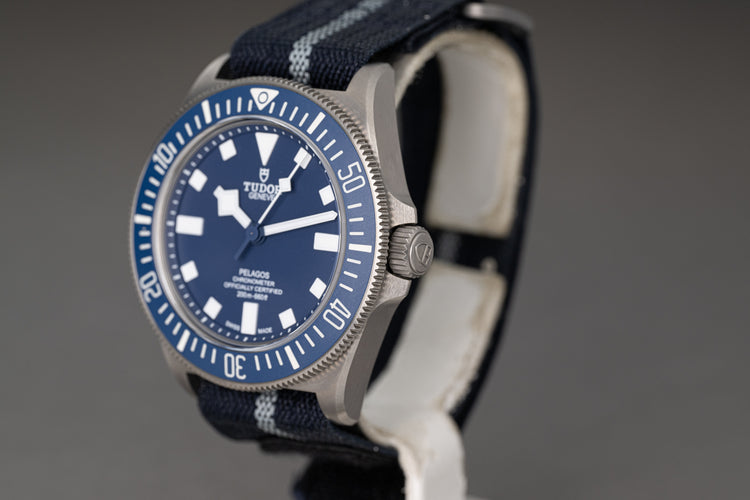 2022 Tudor Pelagos 25707B/22 Blue Dial w/ Box, Straps, Warranty Card & Booklets