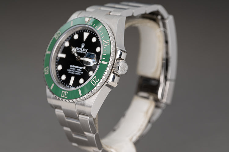 2022 Rolex Submariner 126610LV "Starbucks" Box, Card & Hangtag