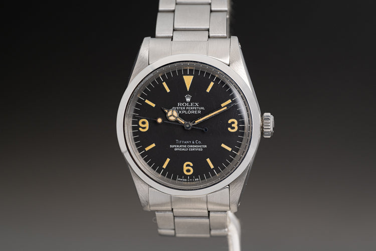 1975 Rolex Explorer 1016 Tiffany Dial Beautiful Patina on Hands and Lume