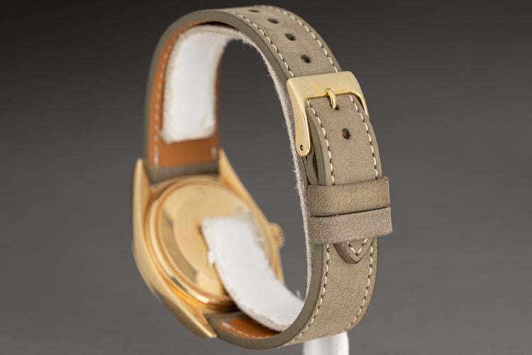 1973 Rolex Day-Date 1803 Pie Pan no Lume Champagne dial w/ Papers & Booklet