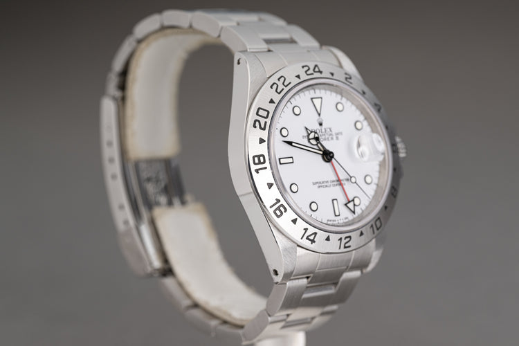 1991 Rolex 16570 Explorer II Polar "Gray" Dial Tritium lume