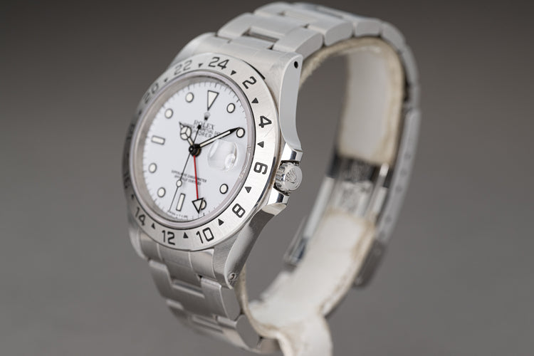 1991 Rolex 16570 Explorer II Polar "Gray" Dial Tritium lume