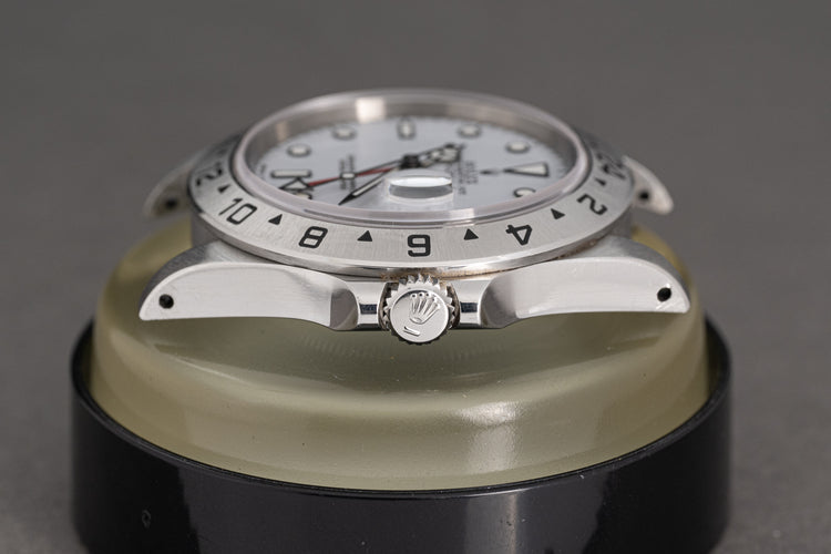 1991 Rolex 16570 Explorer II Polar "Gray" Dial Tritium lume