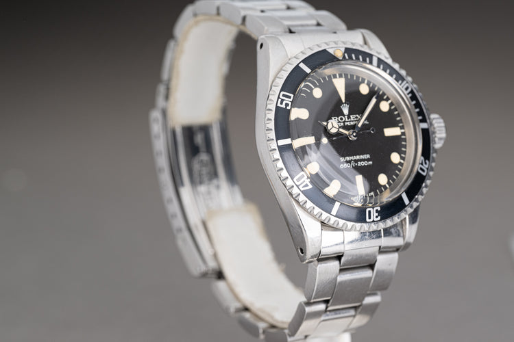 1977 Rolex 5513 Submariner MKII Maxi Dial with Creamy Patina