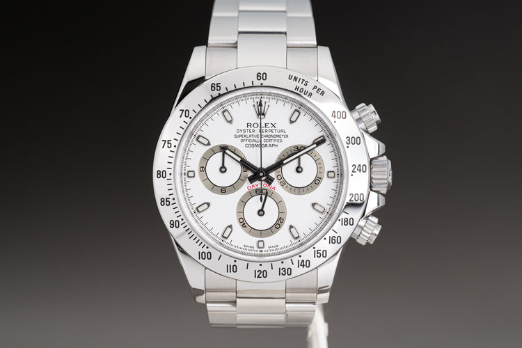 2009 Rolex 116520 Daytona Cosmograph White APH Dial